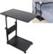 Laptoptisch Beistelltisch HöHenverstellbarer Pc Tisch Notebook Kaffee Schreib Desk Nachttisch Tragbarer Computer Mobiler Pult Mit RäDern FüR Bett Wohnzimmer Sofa Krankenhau Modern Einfach Schwarz