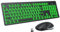 Large Print Wireless Keyboard and Mouse - 7 Colors Backlit Keyboard, Oversize Letters Keys Easy to See and Type, Rechargeable Keyboard and Mouse with Light Up Key, Compatible for PC, Windows, Gaming