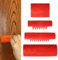 Holzmaserung Werkzeug,4 Stück Holzmaserung Gummi Malwerkzeug, Holz Maserierwerkzeug Malerei Möbeldekoration,DIY Wandfarbe Maserung Dekoration(Rot)