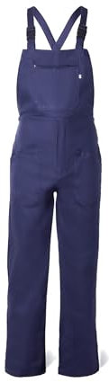SADISRLS Salopette da lavoro uomo in cotone massaua blu, pantaloni da lavoro uomo con tasche, tuta da lavoro uomo con tasche 44-64 (IT, Numero, 52, Regular, Regular, Blu)