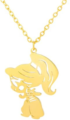 Collana Neutra da Donna Biancaneve Collane per Donna La Bella e la Bestia Collana da Principessa Choker Gioielli Regali di Compleanno per Bambini Gioielli retrò Europei Americani