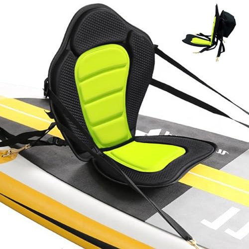 Kayak Seat - Canoe Seats with Back Support,Comfortable Seat with Adjustable Straps for Canoe, Fishing Boat, Paddle Board, Sit-On-Top Kayaks with Detachable Storage Bag