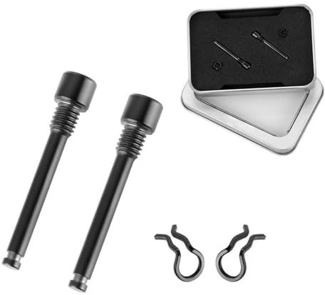 2 Stücke Bremssattel Schrauben Fahrrad Titan M4 Scheibenbremse Schrauben Scheibenbremsbolzen Bremsbelagschrauben Rotorschraube für BMX Motorrad Fahrrad Mountainbike Zubehör (Schwarz)