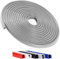comfleep Protections de Bord de Porte de Voiture, Protection de Porte en Caoutchouc en Forme de U sans Adhésif pour la Plupart des Voitures (Gris, 9.8FT)