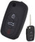 XEBRAD Silicone Key Case Cover Keyless Fob Shell Holder Protector, for Audi, A2 A3 S3 A4 S4 RS4 A6 S6, for ALLROAD, A8 S8 TT, Roadster 1997-2006 car key shell