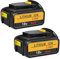 HavenHarmo 2 Stück 18V Ersatzakku für Dewalt Akku, 5.5Ah Akku Kompatibel mit 18V DCB184 DCB200 DCB182 DCB180 DCB181 DCB182 DCB201 18V XR