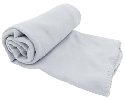 CB Home & Style Fleecedecke Decke 130 x 170 cm Kuscheldecke (Hellgrau)