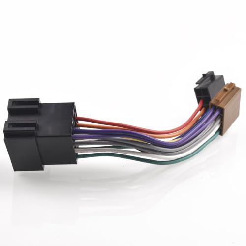 Adaptateur Radio ISO de Voiture, Adaptateur Branchement Autoradio, Autoradio Radioadapter Universal, Câble Adaptateur vers ISO avec pour Prise Standard ISO Stéréo de Voiture Android
