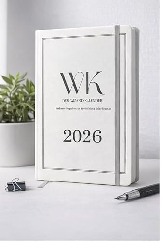 Wizard Kalender 2026 - Ihr Begleiter für Zielsetzung, Zeitmanagement & Selbstreflexion | Täglicher- Wöchentlicher- & Monatlicher Übersicht | Wochenplaner | Hochwertiger Planer & Agenda | A5