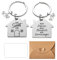 2 Stück 2025 Schlüsselanhänger Haus, New Home Gifts for Couple,Mit 1 Briefumschlag und Blankokarte,Housewarming Gifts,Schlüsselringe Individuelles Personalisiertes Geschenk Einweihungsgeschenk