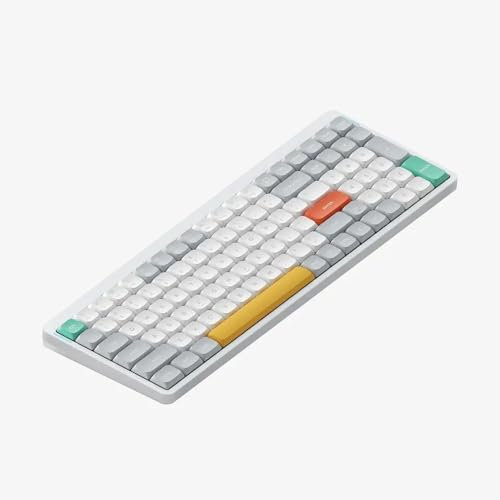 FKRTQIYN Nuphy Air96 V2 Wireless 96 Percent Mechanical Keyboard Low Profile Daisy Switch Compatible With Windows And Other Devices(Ionic White)