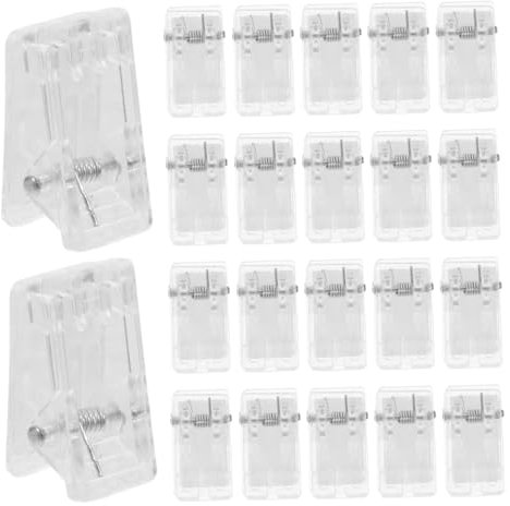 Gadpiparty 50stücke Selbstklebende Ausweisclips Klebeclips Aus Acryl Federclip Ausweisclip Mit Selbstklebendem Design Für Namensschilder Und Arbeitsausweise