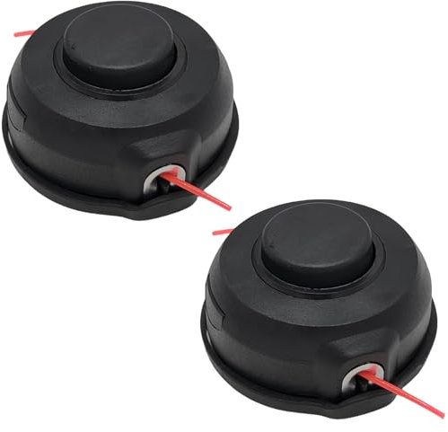 Yingspart 2Pcs Trimmer Heads for Makita 18V X2 LXT (36V) Lawn Mower XRU11Z XRU12 XRU04Z Size M8x1.25LH Replace 198386-5