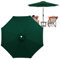 Sombrilla Terraza Exterior Funda De Repuesto Ø3m/3.5m, Impermeable Tela De Paraguas Cubierta De Repuesto Para Jardín, Patio Trasero, Piscina, 6/8 Costillas Toldo De Recambio De Sombrilla(Green,2m/6rib