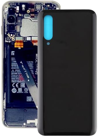 HUOLUNGJIN Coque arrière de batterie compatible avec Xiaomi Mi CC9/9 Lite, kit de réparation de rechange pour Mi CC9/9 Lite (noir)