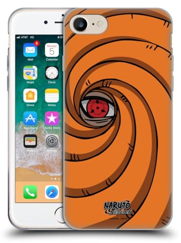 Head Case Designs Offizielle Naruto Shippuden Tobi-Maske Ikonisch Gelhülle [Militärischer Schutzgrad] Kompatibel Mit Apple iPhone 7/8 / SE 2020 & 2022 Und Kompatibel Mit MagSafe