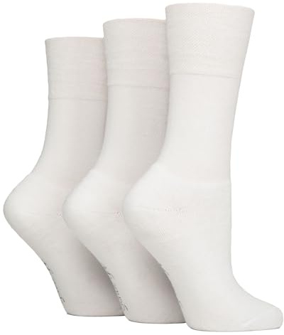 SOCK SHOP GENTLE GRIP 3 Pairs Non Elastic Sports Socks For Men And Women Non Binding Cotton Diabetic Cushioned Socks