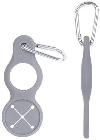 Silikon-Wasserflasche, tragbar, Outdoor-Schnalle, Wasserflaschen-Clip, Trage-Clip, Haken, Flaschen-Tragetasche