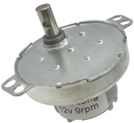 Micro Mini DC Gear Motor DC 12V Low Speed 9RPM Reversible in DC Motor for Electric Fan Microwave Oven Tissue Machine Motor
