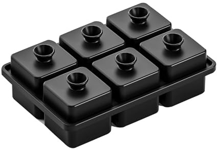 FANSHINUO Lot de 6 moules à glaçons pour créer des boules gravées transparentes parfaites en silicone de qualité alimentaire pour les styles professionnels à la maison, le barman