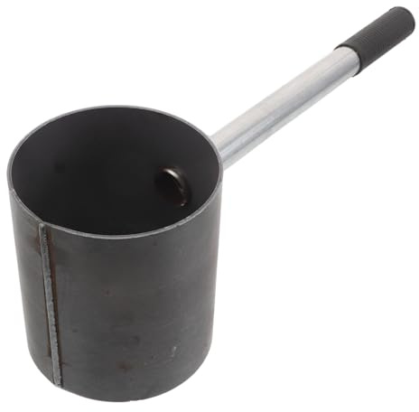 FELTECHELECTR Heavy Duty Steel Charcoal Chimney Fire Bucket Bbq Charcoal Chimney Starter with Comfortable Grip and Safe Handling for Rapid Ignition for Tailgating and Family Backyard Gatherings