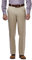 Haggar mensHC10884Premium No Iron Classic Fit Expandable Waist Plain Front Casual Pants - Beige - 42W x 30L