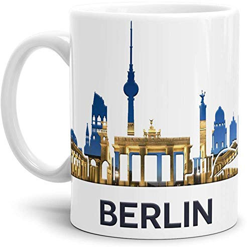 Tassendruck Berlin-Tasse Skyline - Kaffeetasse/Mug/Cup - Qualität Made in Germany