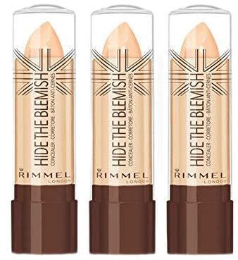Kit 3 Stück Rimmel Hide The Blemish Concealer in Stick 4,5 g 103 Soft Honey