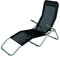 Mojawo Siesta Liege Sonnenliege L142xB58xH99cm Strandliege Schwarz Relaxliege Gartenliege Liegestuhl Kippliege