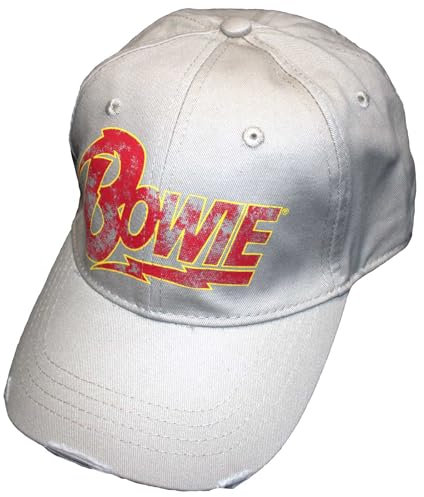 David Bowie Baseball Cap Flash Logo Nue offiziell Sand One Size