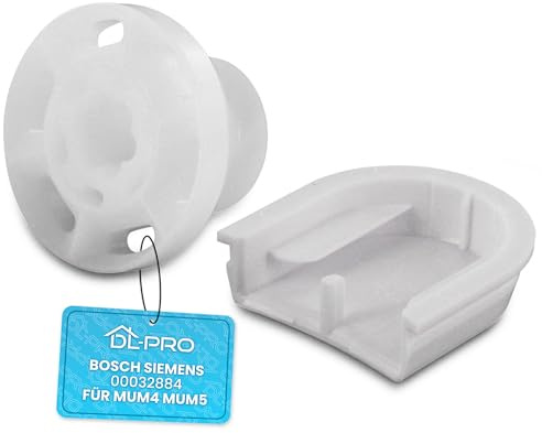 DL-pro Durchlaufschnitzler für Bosch Siemens MUM4 MUM5 00032884 032884 Schnitzelwerk Kupplung Antrieb zwischen Flügel und Deckel für ProfiMixx Profi Family Microtronic Küchenmaschine