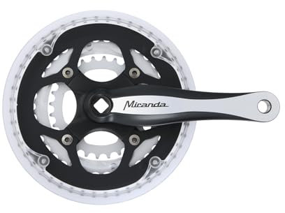 Miranda Unisex – Erwachsene Beta 3R Plus Kettenradgarnitur, Schwarz,Silber, Einheitsgröße