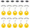 Realure 60 Pcs Fishing Float Stops, 6 in 1 Rubber Float Stops, Oval Black Float Stops for Fishing, Small Float Stops for Coarse Fishing, 0.2-0.33mm Line Stops,Sinker Stops, Size M