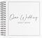 Ginger Ray Black and White Wedding Guest Book, Brown