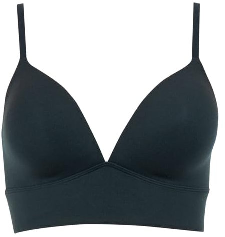 Athena - Soutien-Gorge Bustier Femme Easy Seconde Peau - Soutien-Gorge à Coques sans Armatures, Microfibre Ultra Stretch - Label Oeko-TEX - Noir, 3 (S)