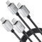 iDSOniX USB C to USB C Charger Cable 100W 2M 2Pack Charge Cord PD Fast Charging Type C Braided Data Lead for MacBook Pro/Air iPad Mini Samsung S23/S22/S21/S10/S9/S8 Huawei P40/P30/P20 Xiaomi etc.