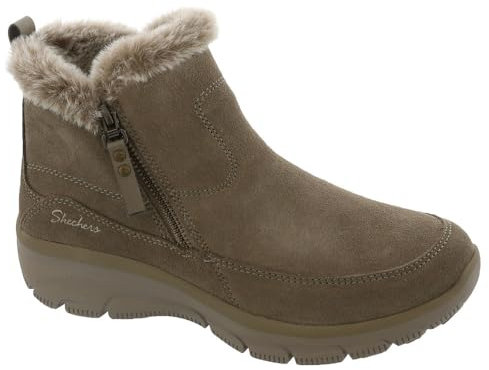 Skechers Easy Going Cool Zip, Stivaletto Bambine e ragazze, Taupe, 37 EU