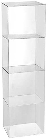 Acryl Vitrine Schaukasten Große Plexiglasboxen Für Display Storage Organizer, 2 3 4-Regale Transparente Würfel, Fußball Volleyball Basketball Vitrine, Staubdichtes Rechteck Acryl Boxen Winziger Schmuc