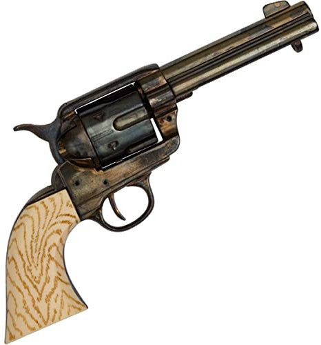Denix Deko 45er-Colt Peacemaker 1873 Blue Steel - Mehrfarbig - Zamak & Kunststoff - 29cm - Kinderspielzeugpistole - Kinder, 6 Jahre und älter - Unisex