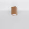 famlights Deckenstrahler Deckenspots & Aufbaustrahler Deckenspot Kale in Eiche 100mm Skandinavisch KEKE GU10 Holz Wohnzimmer Esszimmer | 1-flammig