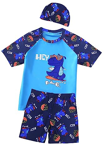 UV-skjorta & Badbyxor Barn 2-10 År - Badshorts Pojkar Med UV-skydd UPF 50+ för Simning