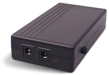 12V CCTV Monitor Battery Pack Power bank, DC/DC 3 * 1500mah 12 Volt 1A Monitor Emergency Power Supply, Mini UPS with Back Up Battery for Modem, Router, CCTV Camera DVR and LED Lighting