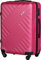 Xonic Design Reisekoffer - ABS Hartschalen Koffer mit 360° Leichtlauf-Rollen - hochwertiger Trolley mit Zahlenschloss in M-L-XL oder Set (Neon Light Pink, L)
