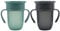 Sippy Cup 360 Tiny to Tots Toddler Trainer Cup 280ml for Children, 2 Pack Baby Drinking Cups, BPA Free 6M+ No Spill Leakproof Twin Handle Grey & Teal Baby Weaning Cup
