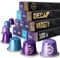 Real Coffee Decaf Italian Variety | 100 Nespresso Compatible Pods | Medium & Dark Roasts | 3 Italian City-Inspired Blends: Arezzo, Firenze, Torino | Aluminium capsules |