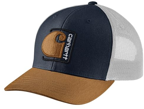 Carhartt Herren Canvas Mesh-Back C Patch Cap Baseballkappe, Marineblau, Einheitsgröße