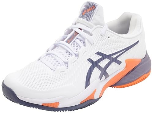 ASICS Court FF 3 Clay, Sneaker Uomo, White/Greyish Purple, 42 EU