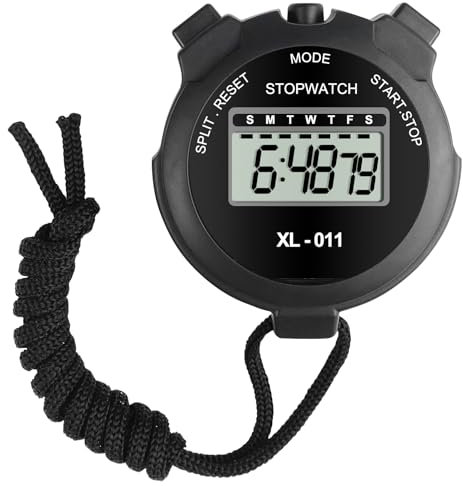 Newaner Chronomètre(2Pcs), Portatif Arbitre Chronomètres Minuteur, Compte à Rebours Timer Minuteur de Sport Professionnel, Chronometre Enfant, Au Courir Football Basket Natation et Les Autres Sports