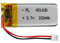 3.7V Lipo-Akku, 3.7V 160mAh 451430 Lithium Polymer Ionen mit 2P-PH-Anschluss mit 2.0 mm Rastermaß