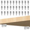 Shelf Support Pegs, 30 pcs Wardrobe Shelf Pins 7.5 mm Self-Tapping Metal Screws with Non-Slip Sleeve Kitchen Cupboard Shelf Brackets for Bookcase Closet Laminate Furniture Shelf Fixing